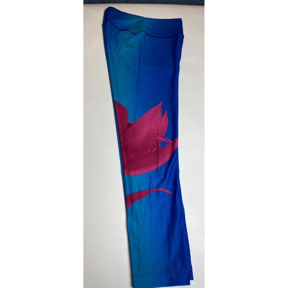 Wear It To Heart Radiant Lily 7/8 High Waist Leggings Blue Teal Ombre Small - Picture 6 of 7
